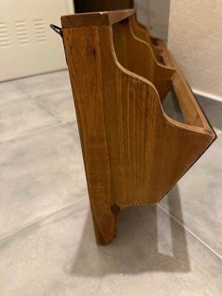 Perchero Pared Madera Metal - Colgador