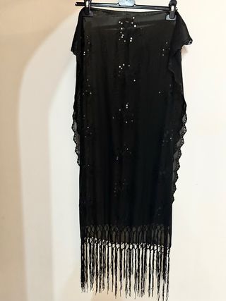 Stola Nera Paillettes