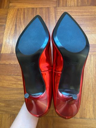Zapatos tacón rojo talla 38
