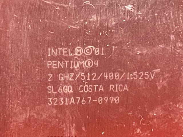 Microprocessore Intel Pentium 4 2GHz