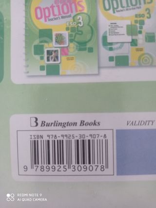 Libro inglés ESO3 Burlington Options