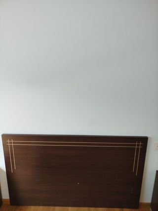 Cabecera cama madera marrón