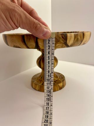 Alzata in resina e legno Artigianale Nuova