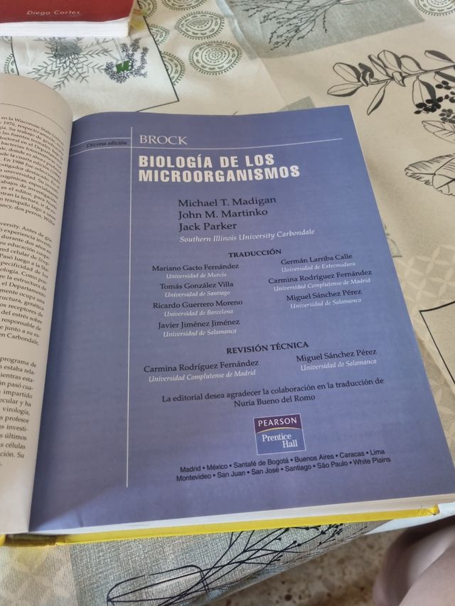 Brock, Biologia de Los Microorganismos, 10 edic...