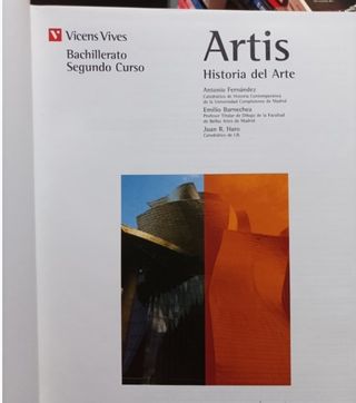 Artis Libro 2 Bachillerato Historia del Arte