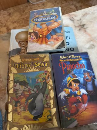 VHS Disney Clásicos: Pinocho, Libro Selva, Hércule