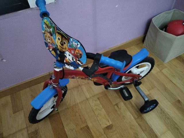 Bicicleta Paw Patrol niño 12"