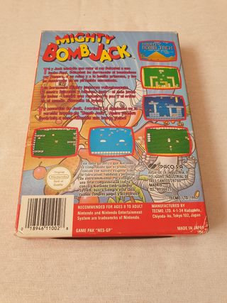 Mighty Bomb Jack Nintendo Nes nese ness pal B