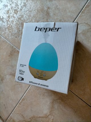 Humidificador aroma Beper - blanco y marrón