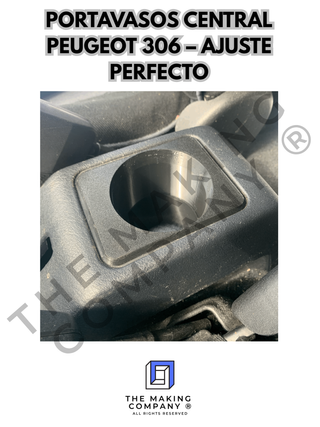 PORTAVASOS CENTRAL PEUGEOT 306 – AJUSTE PERFECTO