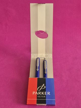Conjuto escritura vintage Parker Vector