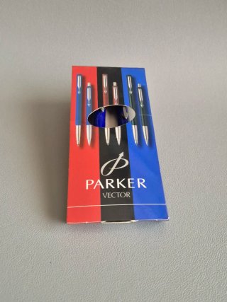 Conjuto escritura vintage Parker Vector