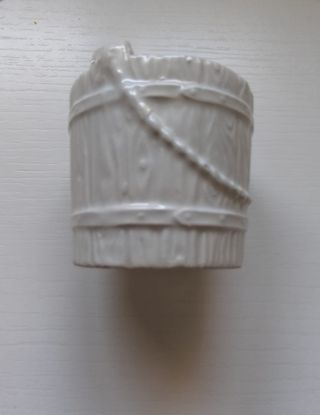 4 Mini jardineras blancas cerámica