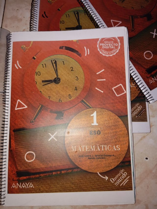 Matemáticas 1eso Tres trimestres