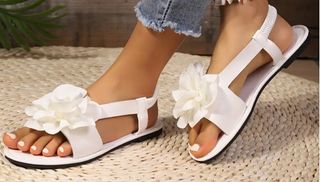 Sandalias blancas mujer talla 43-44