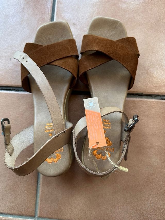 Sandalias Porronet 41 - Marrón Beige