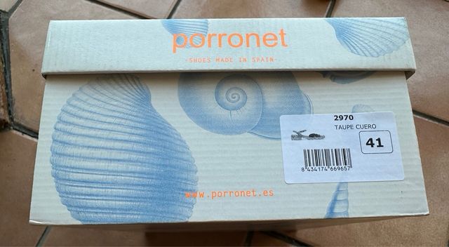 Sandalias Porronet 41 - Marrón Beige