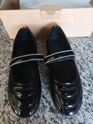Bailarinas niña negras -talla 28