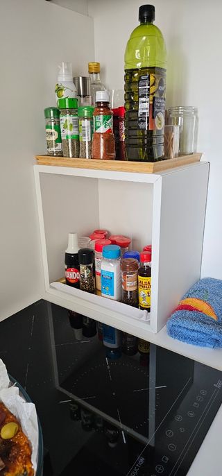 Cubos organizadores blancos de madera