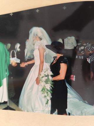 Vestido novia blanco usado