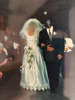 Vestido novia blanco usado