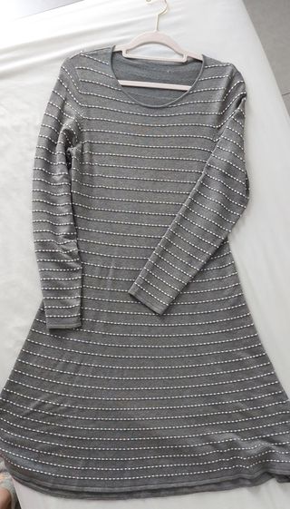 Vestido gris mujer
