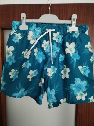 Bañador Olaian niño talla 12 - Azul turquesa