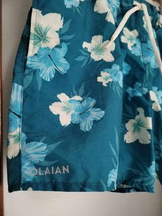 Bañador Olaian niño talla 12 - Azul turquesa