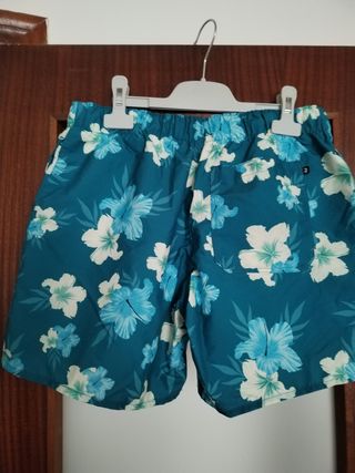 Bañador Olaian niño talla 12 - Azul turquesa