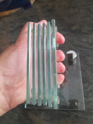 6 posavasos cristal Schweppes