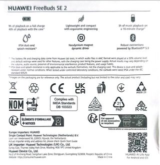 Huawei FreeBuds SE 2 - Auriculares inalámbricos