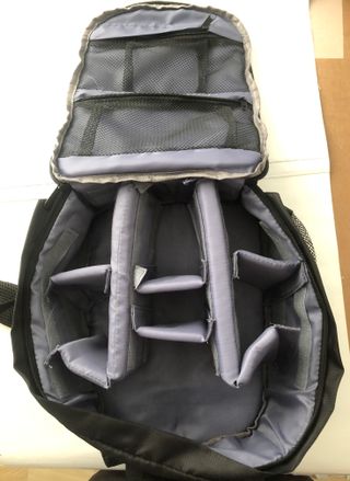 Mochila para transportar cámara de fotos, objetivo