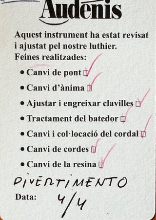 Violín 4/4 Sielam. Incluye arco y almohadilla