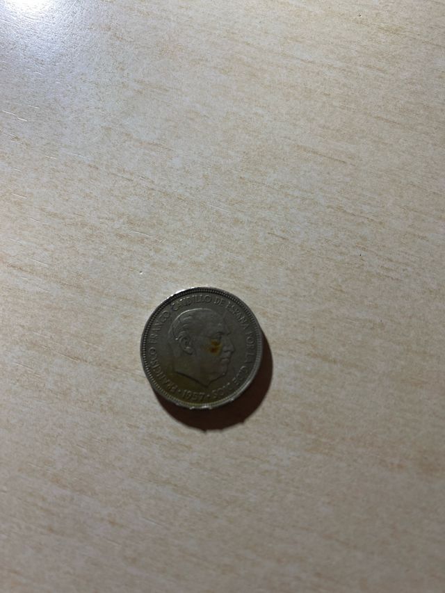 Moneda 5 pesetas Franco 1957