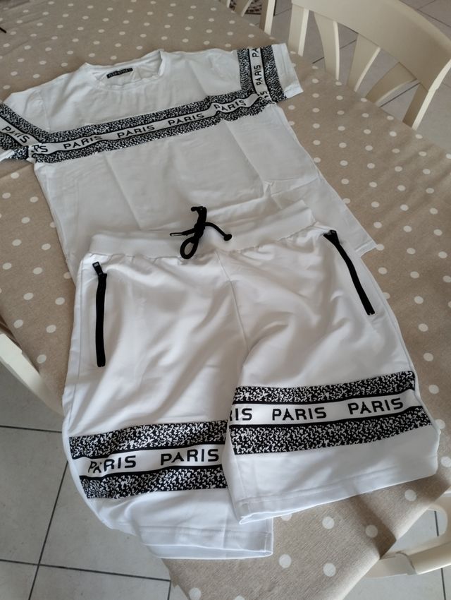 Completo sportivo bianco Paris