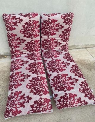 Cojines tumbonas - Beige y Rojo