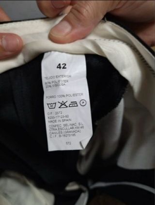 TRAJE CHAQUETA NEGRO
