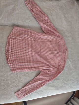 Camisa cuadros niño - roja y blanca