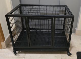 Jaula perro doble fondo negra
