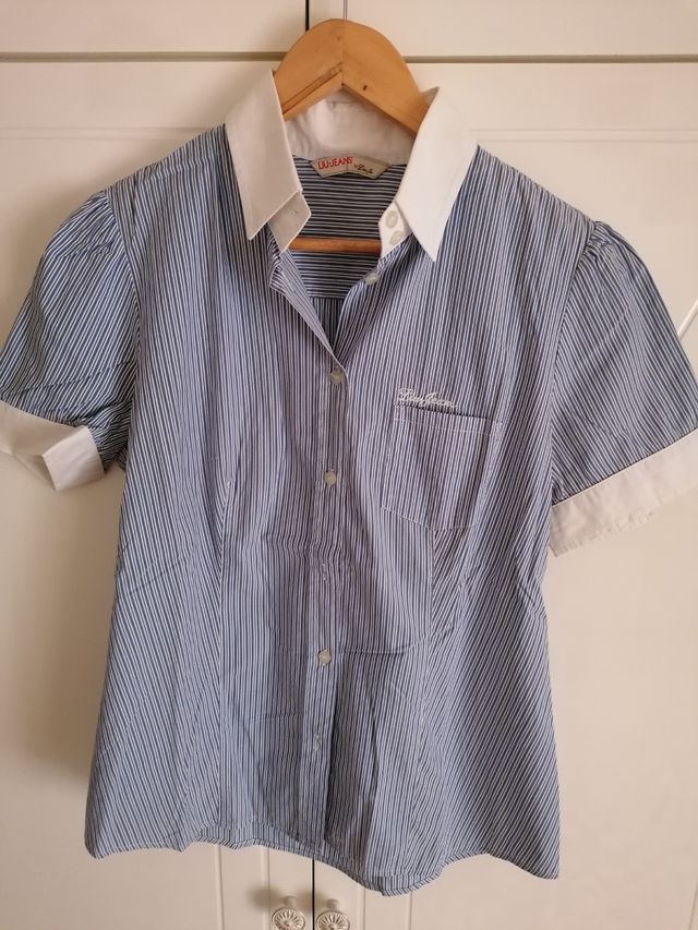 Camicia Lui-Jeans a righe blu