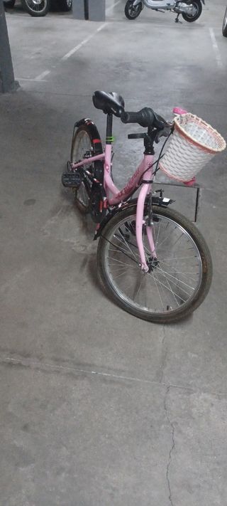 Bicicleta niña color rosa