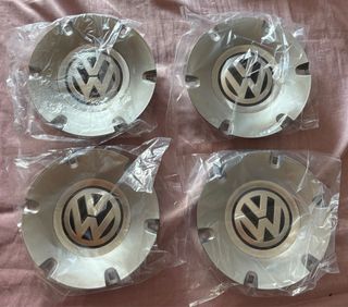 4 embellecedores de tapacubos VW Gris Plata