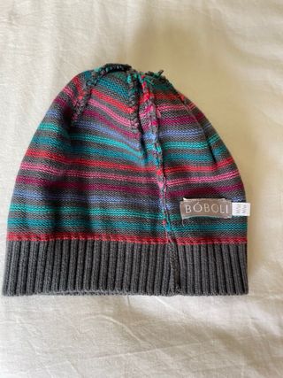 Gorro rayas multicolor niña