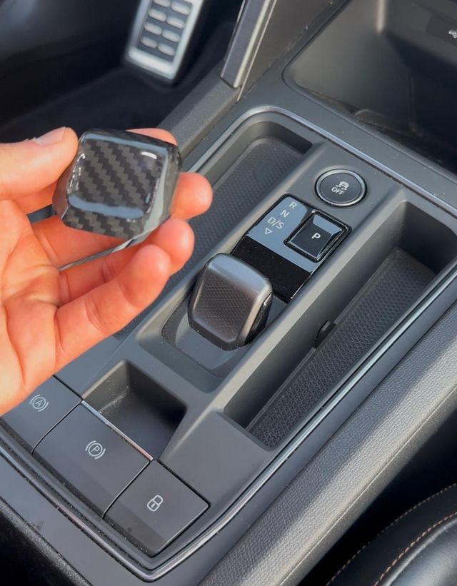 Funda Fibra Carbono Palanca Cambio DSG Seat/Cupra