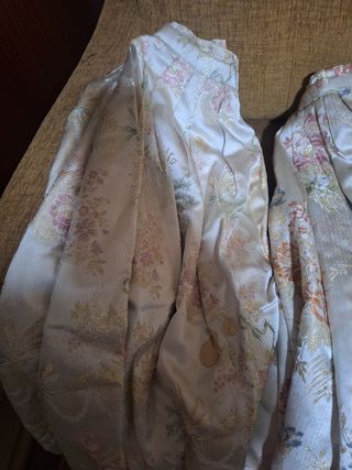 Faldas alicantinas niña beige/oro