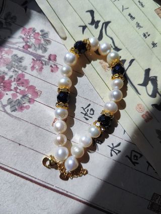 Pulsera perlas naturales