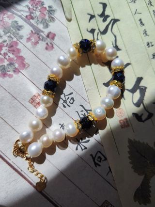 Pulsera perlas naturales