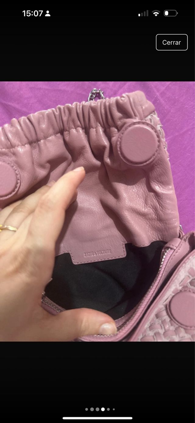 Bolso bandolera rosa