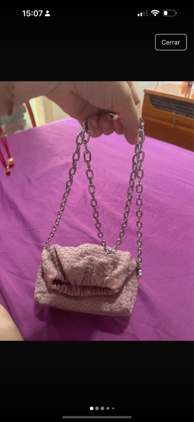 Bolso bandolera rosa
