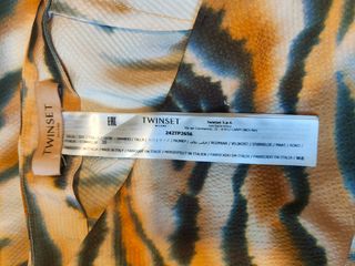 Conjunto falda y top estampado animal.